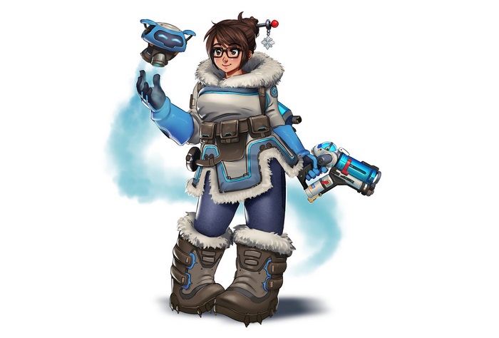 Mei from Overwatch with Snowball and Endothermic Blaster