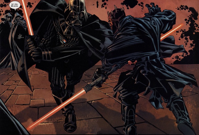Darth Vader and Darth Maul from Star Wars