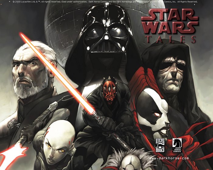 Star Wars Tales cover art with Darth Vader, Darth Maul, and others