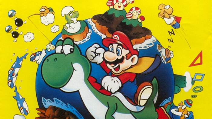 Mario and Yoshi in Super Mario World