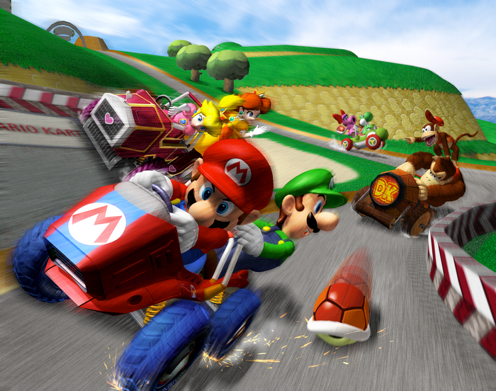 Mario Kart 64: Mario, Luigi, Peach, Daisy, Yoshi, Donkey Kong Jr.