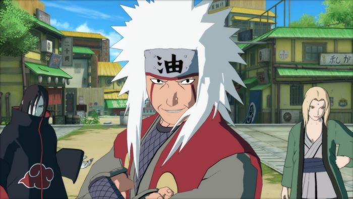 Jiraiya, Orochimaru, and Tsunade from Naruto
