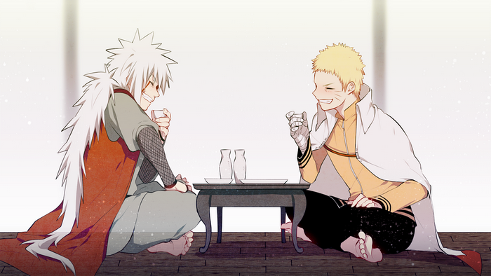 Jiraiya and Naruto from Naruto