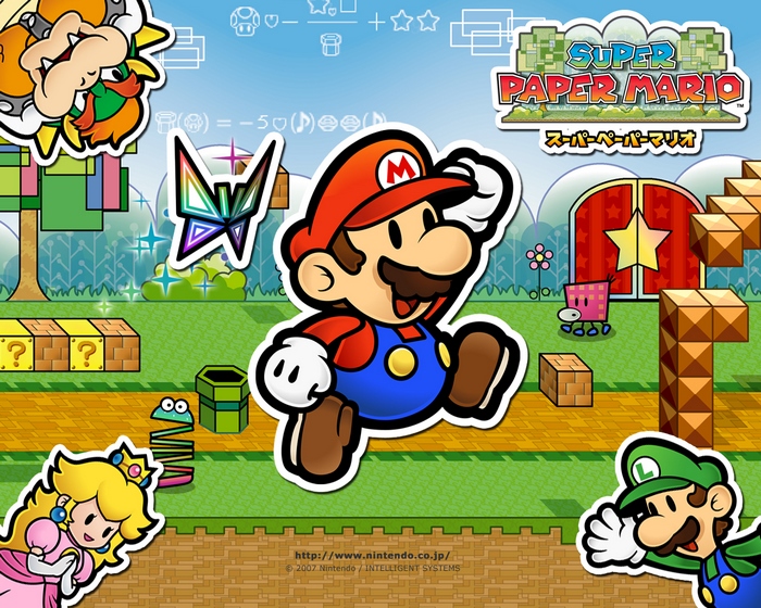 Mario and Luigi from Super Paper Mario