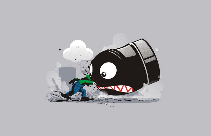 Luigi from Mario vs. Bullet Bill