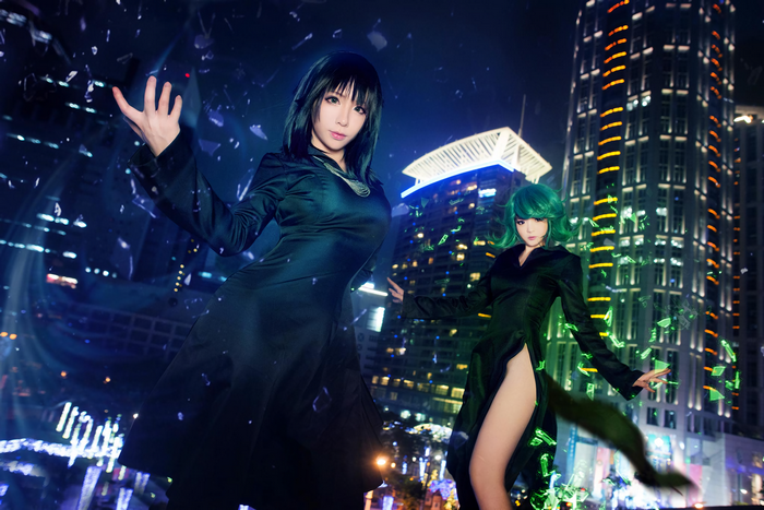 Fubuki and Tatsumaki from One-Punch Man