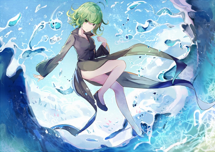 Tatsumaki from One-Punch Man in water