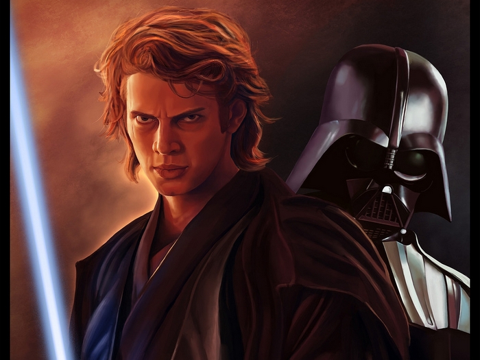 Anakin Skywalker and Darth Vader