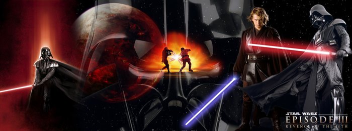 Darth Vader and Anakin Skywalker from Star Wars Episode III