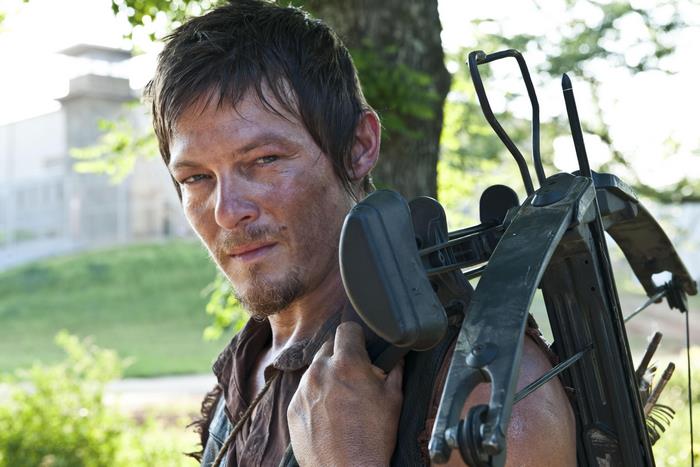 Daryl Dixon from The Walking Dead with a crossbow
