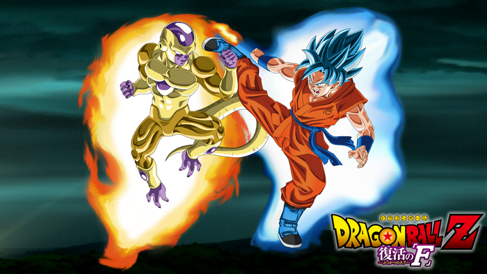 Golden Frieza and Super Saiyan Blue Goku from Dragon Ball Z: Resurrection 'F'