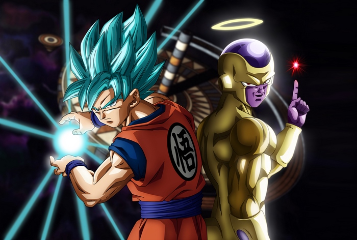 Goku and Golden Frieza from Dragon Ball