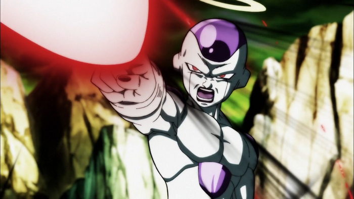 Frieza from Dragon Ball Z firing a death beam