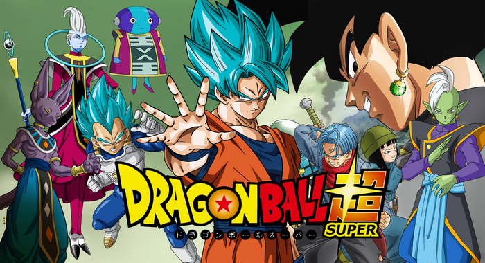 Dragon Ball Super characters including Goku, Vegeta, and Zamasu