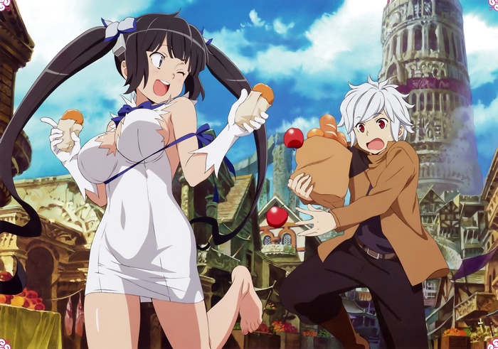 Hestia and Bell from DanMachi
