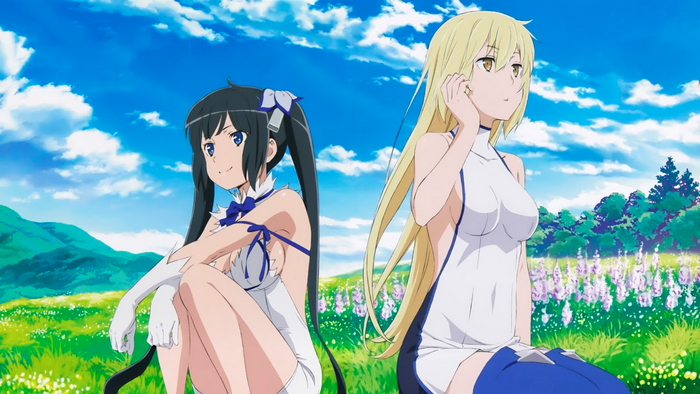 Hestia and Ais Wallenstein from DanMachi