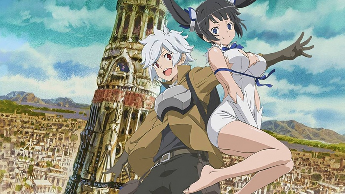 Bell Cranel and Hestia from DanMachi