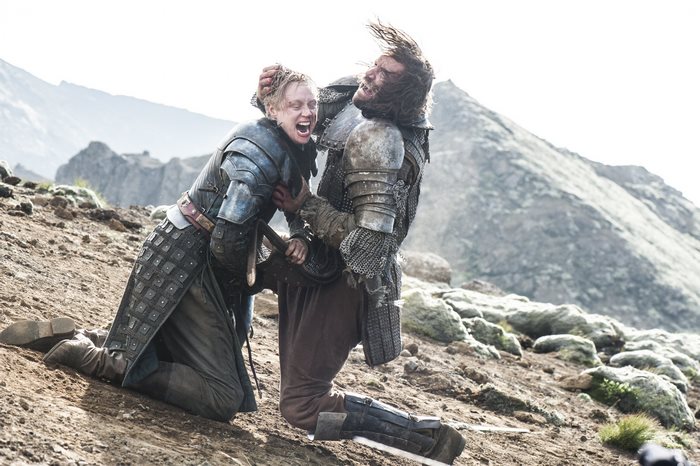 Sandor Clegane fighting Brienne of Tarth
