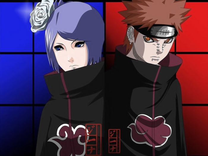 Konan and Pain from Naruto