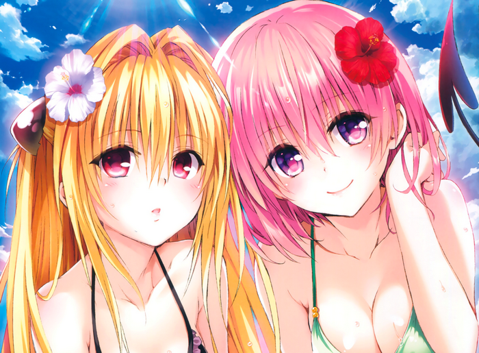 Golden Darkness and Momo Belia Deviluke from To LOVE Ru
