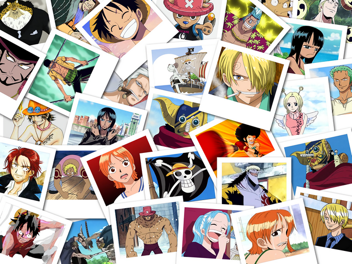 One Piece characters collage