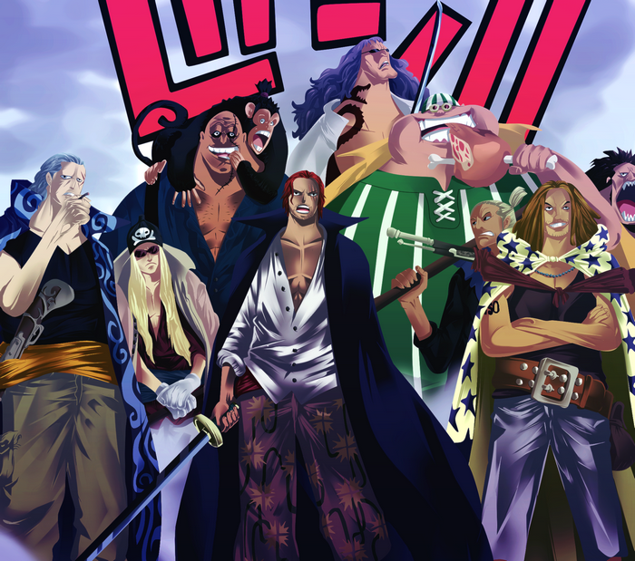 Shanks and the Red-Haired Pirates from One Piece