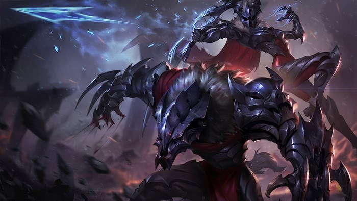 Aatrox and Tryndamere from League of Legends