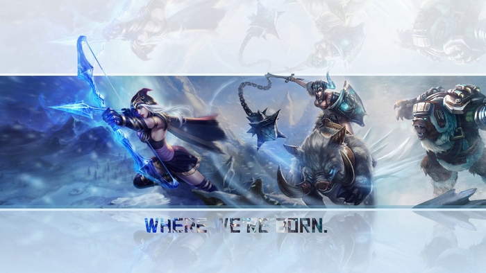 Ashe and allies from League of Legends