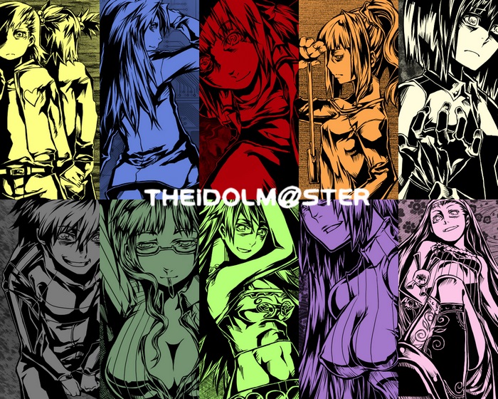 THE iDOLM@STER characters collage