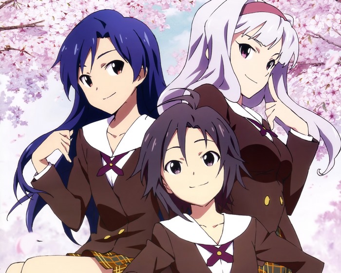 Chihaya Kisaragi and two other girls