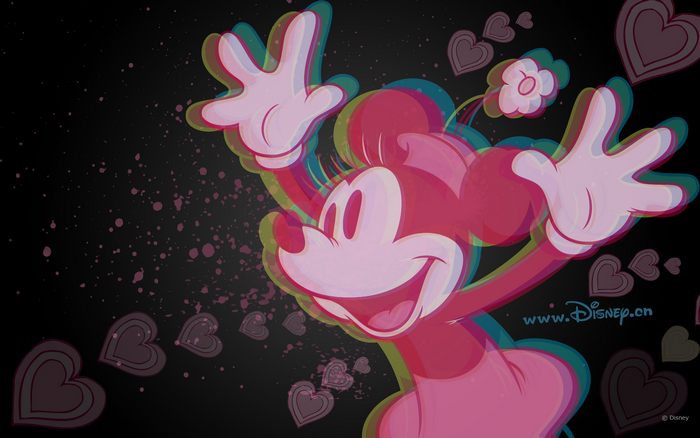 Minnie Mouse with Hearts