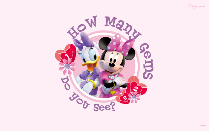 Minnie Mouse and Daisy Duck How Many Gems