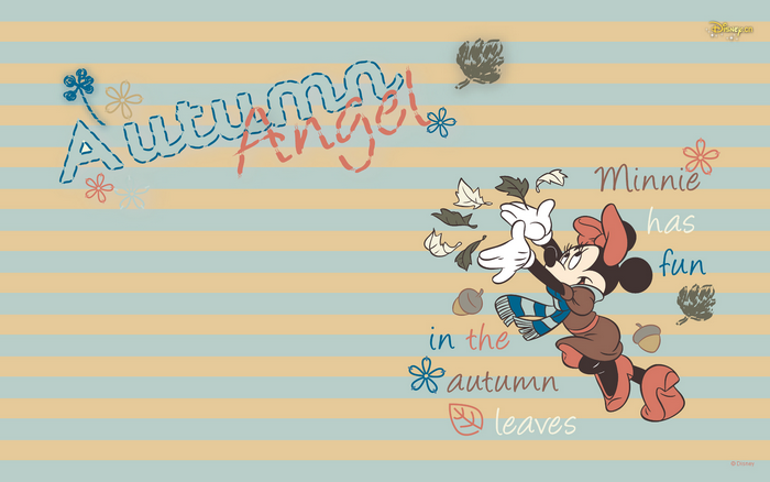 Minnie Mouse Autumn Angel