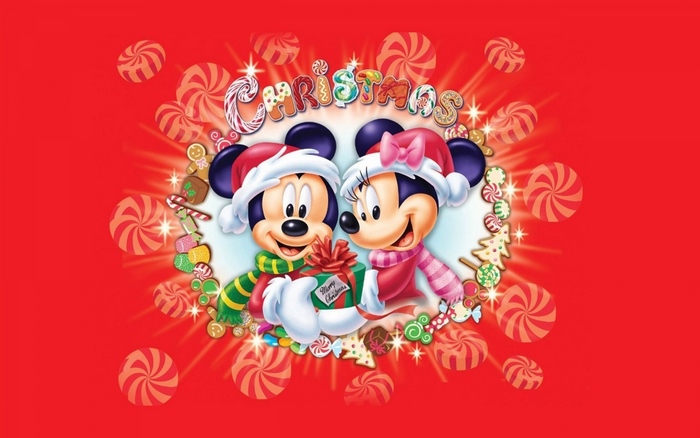Minnie Mouse and Mickey Mouse Christmas