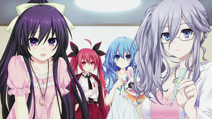 Tohka Yatogami and friends from Date A Live