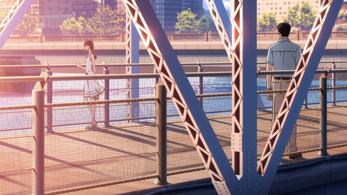 Akira Tachibana on a bridge