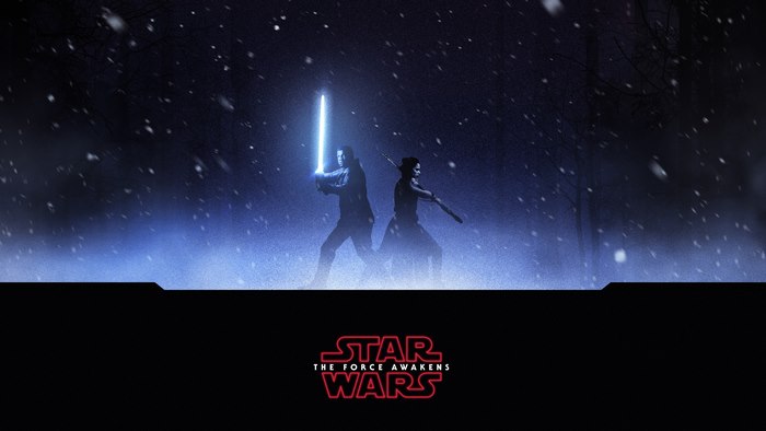 Finn and Rey from Star Wars: The Force Awakens