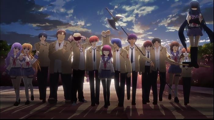 Angel Beats! characters standing together