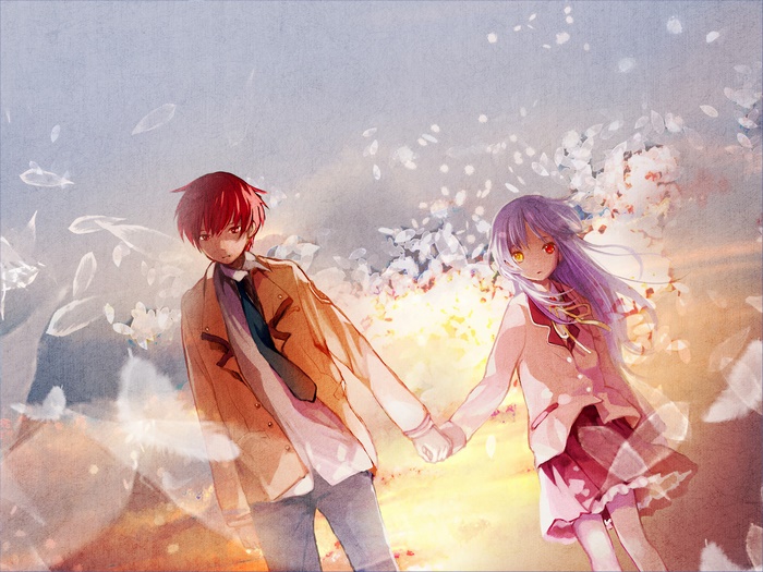Yuzuru Otonashi and Kanade Tachibana
