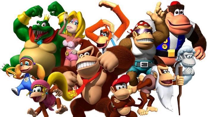 Donkey Kong characters group shot