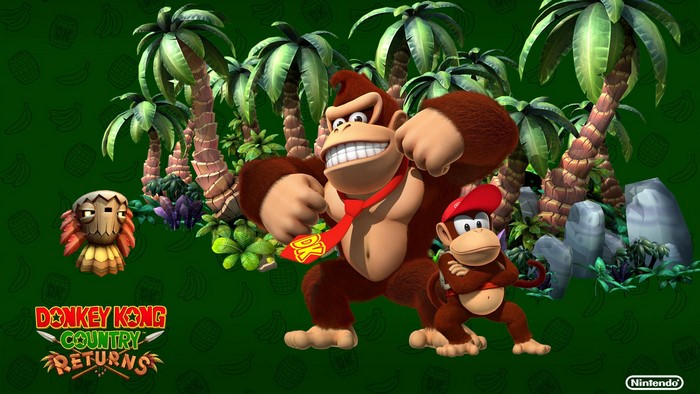 Donkey Kong and Diddy Kong from Donkey Kong Country Returns