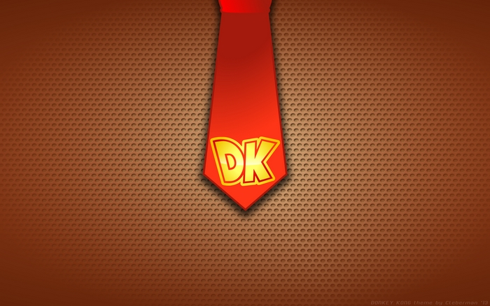 Donkey Kong tie with DK logo