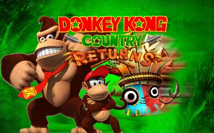Donkey Kong Country Returns game title screen