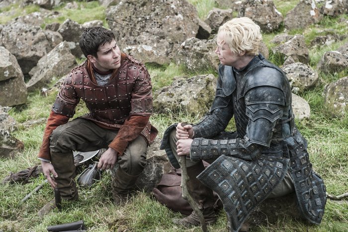 Brienne of Tarth and Podrick Payne