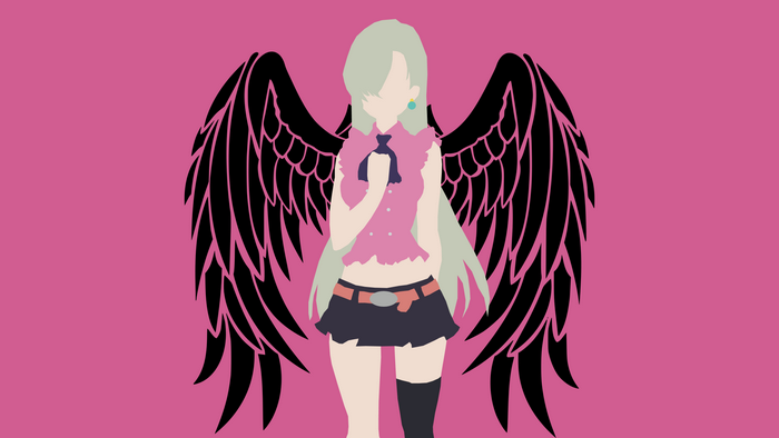 Elizabeth Liones with Black Wings