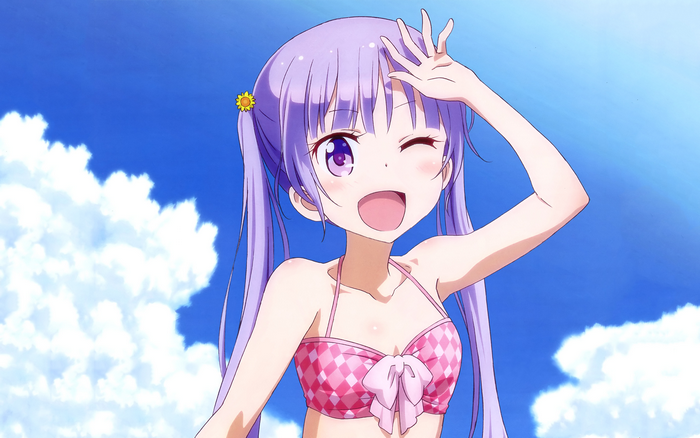 Aoba Suzukaze from New Game!! in a bikini