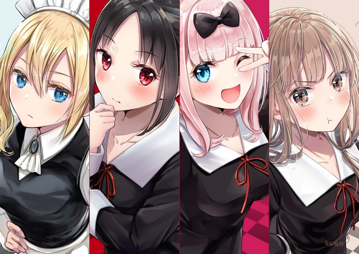 4 girls from Kaguya-sama: Love Is War