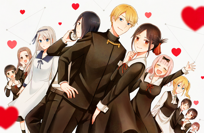 Kaguya Shinomiya and friends from Kaguya-sama: Love Is War