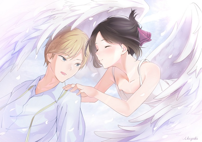 Kaguya Shinomiya with Angel Wings