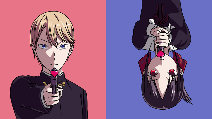 Miyuki Shirogane and Kaguya Shinomiya from Kaguya-sama: Love Is War